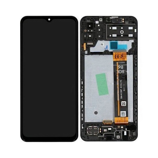 Touch+Display+Frame Samsung Galaxy M13 4G 2022/M135 Service Pack Black